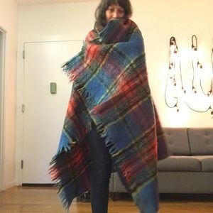 Plaid original Scottish mohair and wool blanket